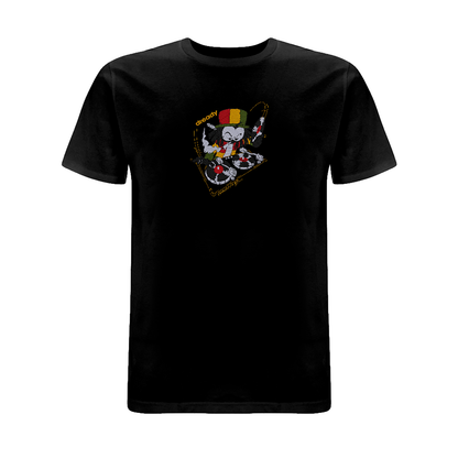 Dready 'Wheel it  Up' Embroidered T- Shirt