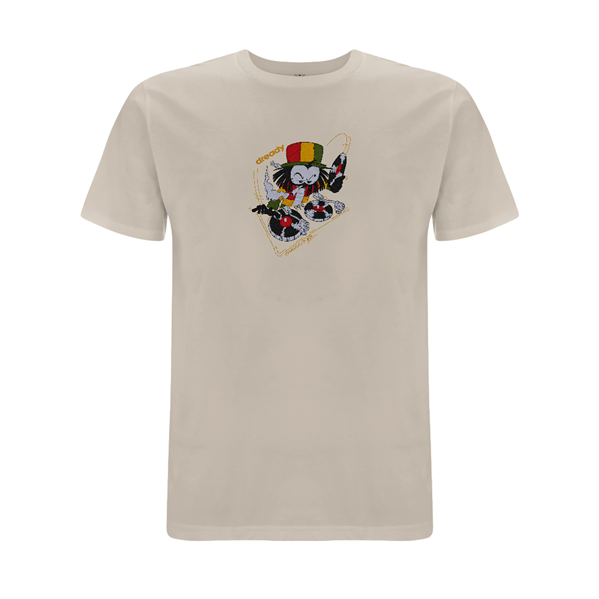 Dready 'Wheel it  Up' Embroidered T- Shirt