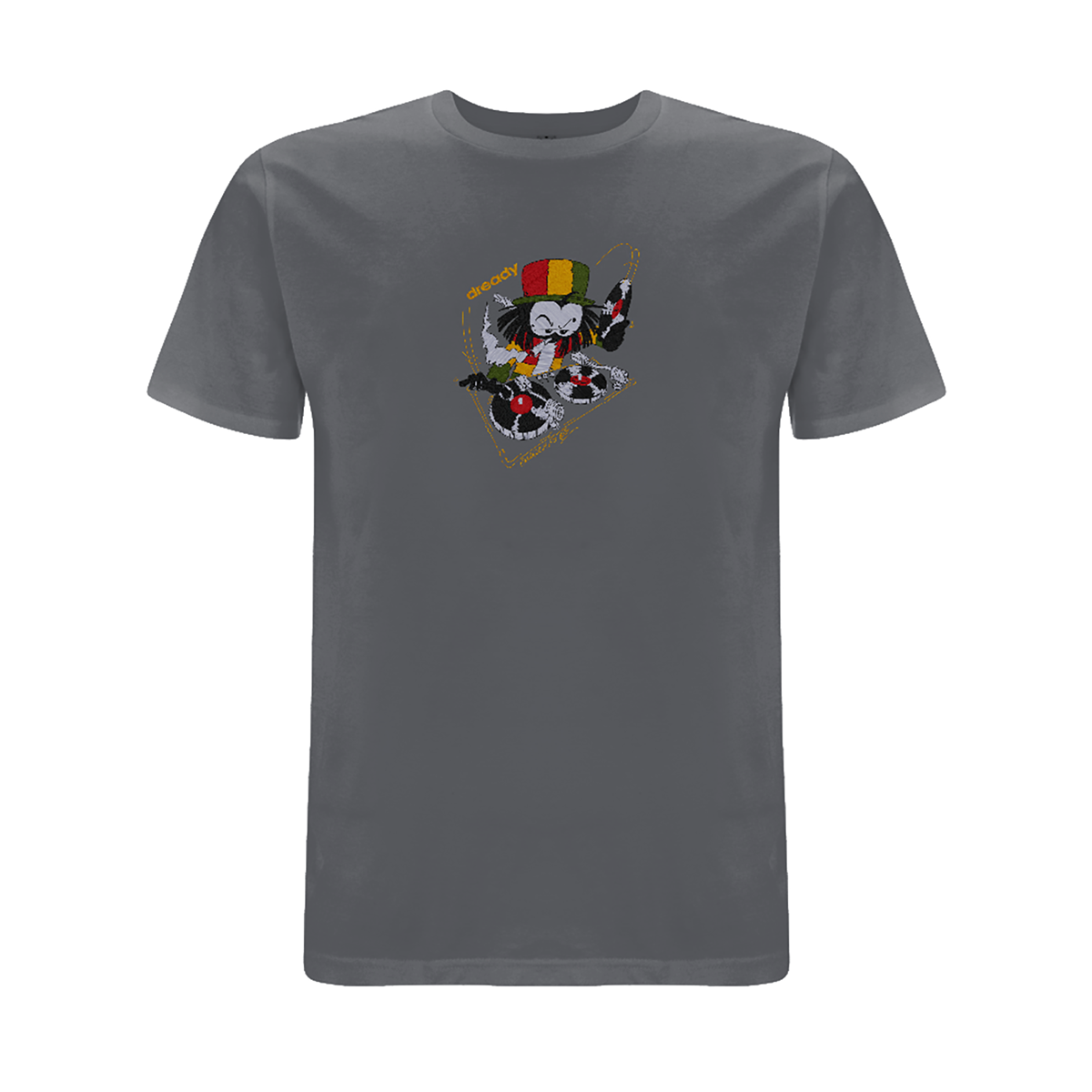 Dready 'Wheel it  Up' Embroidered T- Shirt