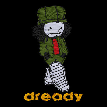 Dready Walking Man Embroidered T-Shirt