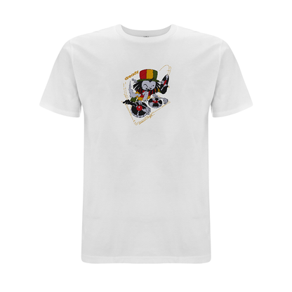 Dready 'Wheel it  Up' Embroidered T- Shirt