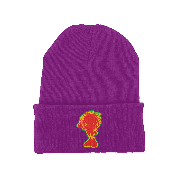 Sista Embroidered Silhouette Original cuffed long beanie