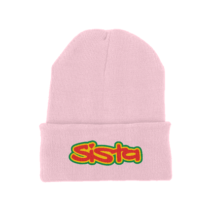 Sista Embroidered Logo Original cuffed long beanie