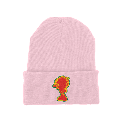 Sista Embroidered Silhouette Original cuffed long beanie