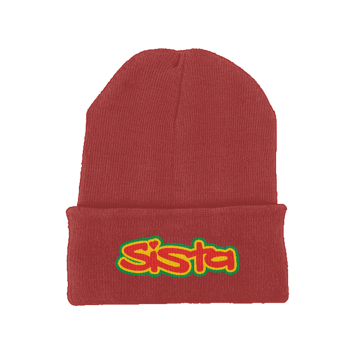 Sista Embroidered Logo Original cuffed long beanie