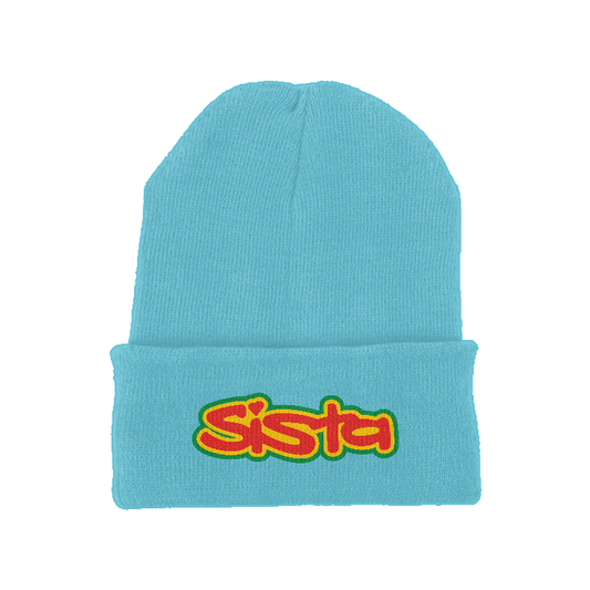 Sista Embroidered Logo Original cuffed long beanie