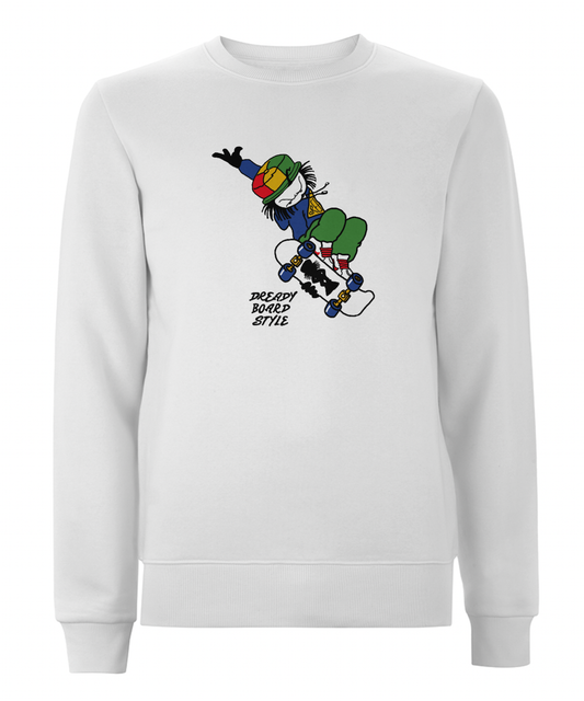 Dready skateboard style sweatshirt