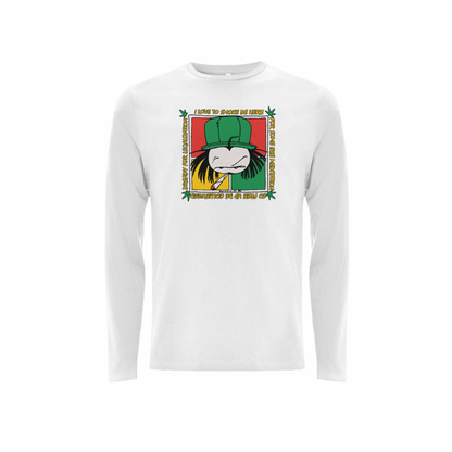 Dready 'Free de herb' front print long-sleeve