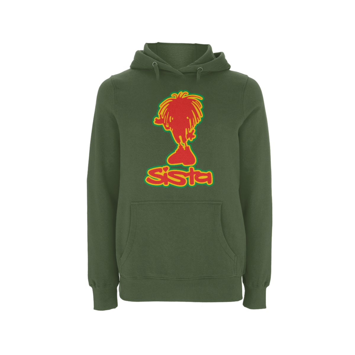 Sista Silhouette Front Print Hood