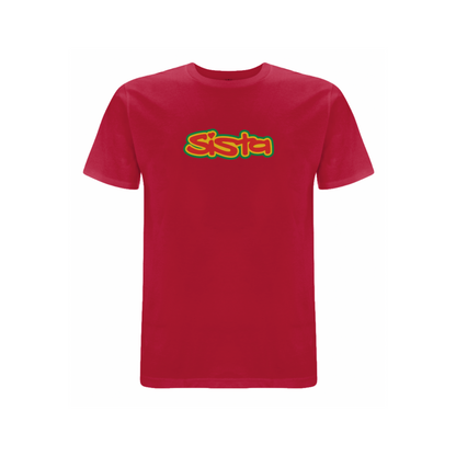 Sista Large logo front print t-shirt