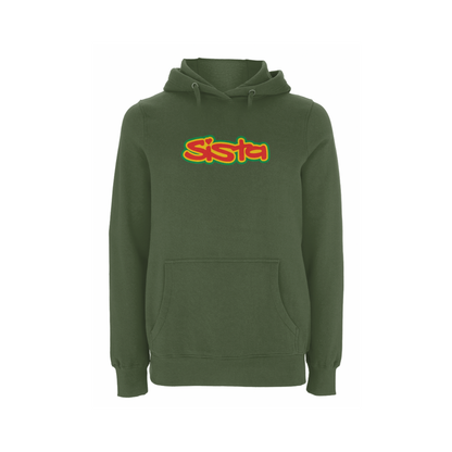 Sista Large Logo Front Print Hood