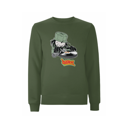 DJ DREADY Front Print Sweatshirt