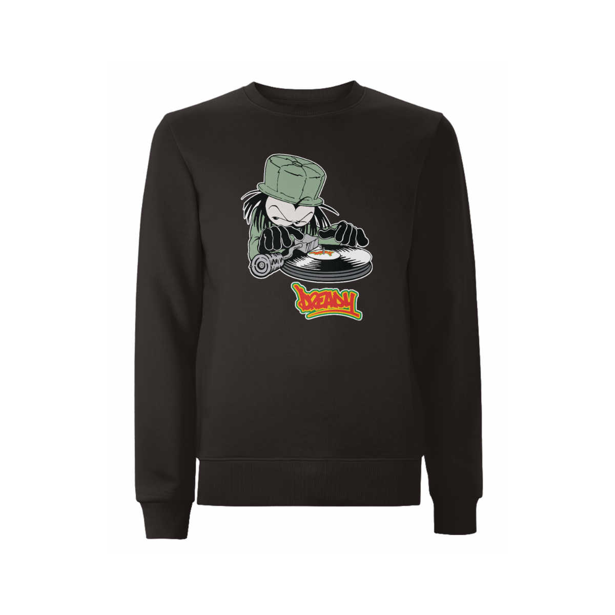 DJ DREADY Front Print Sweatshirt