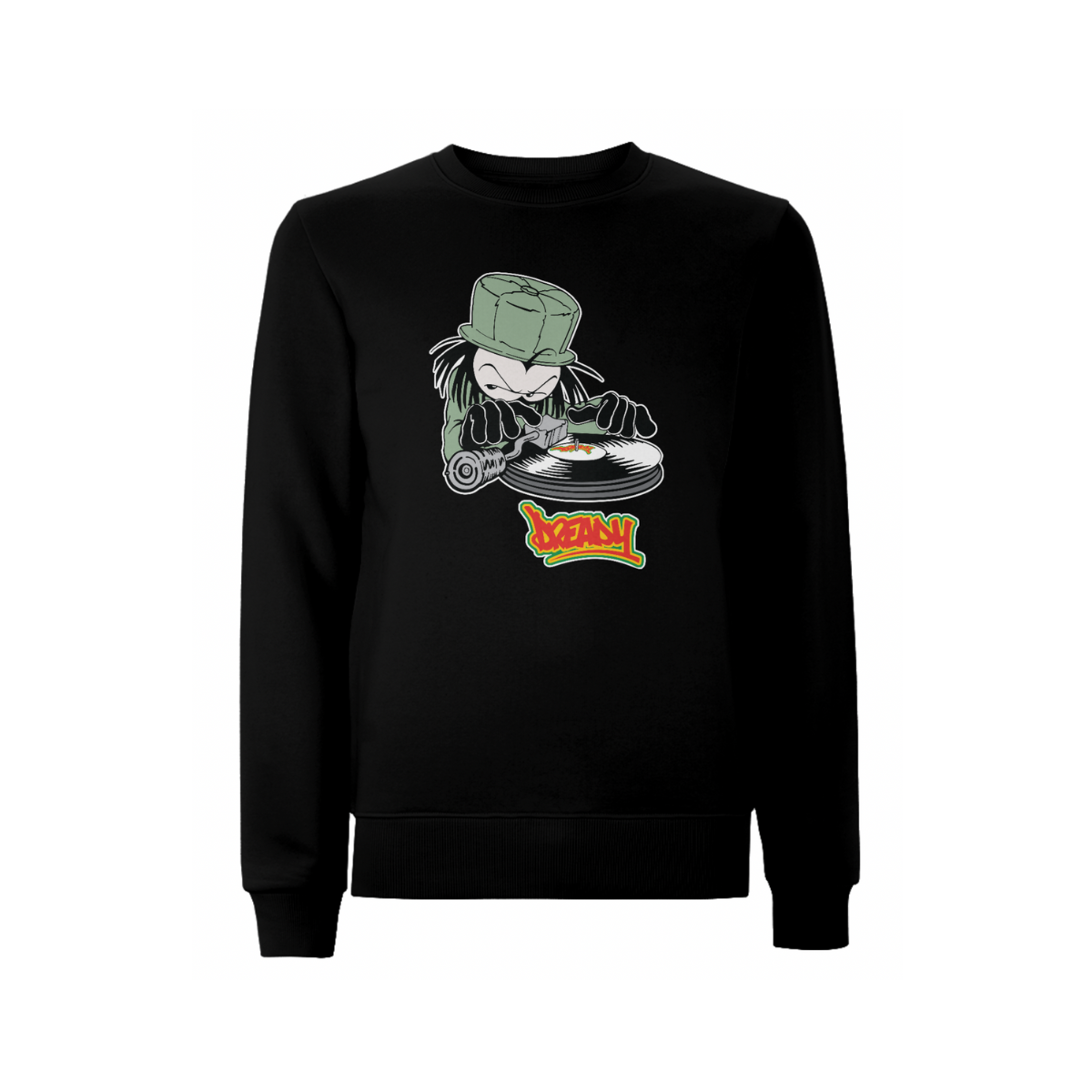 DJ DREADY Front Print Sweatshirt