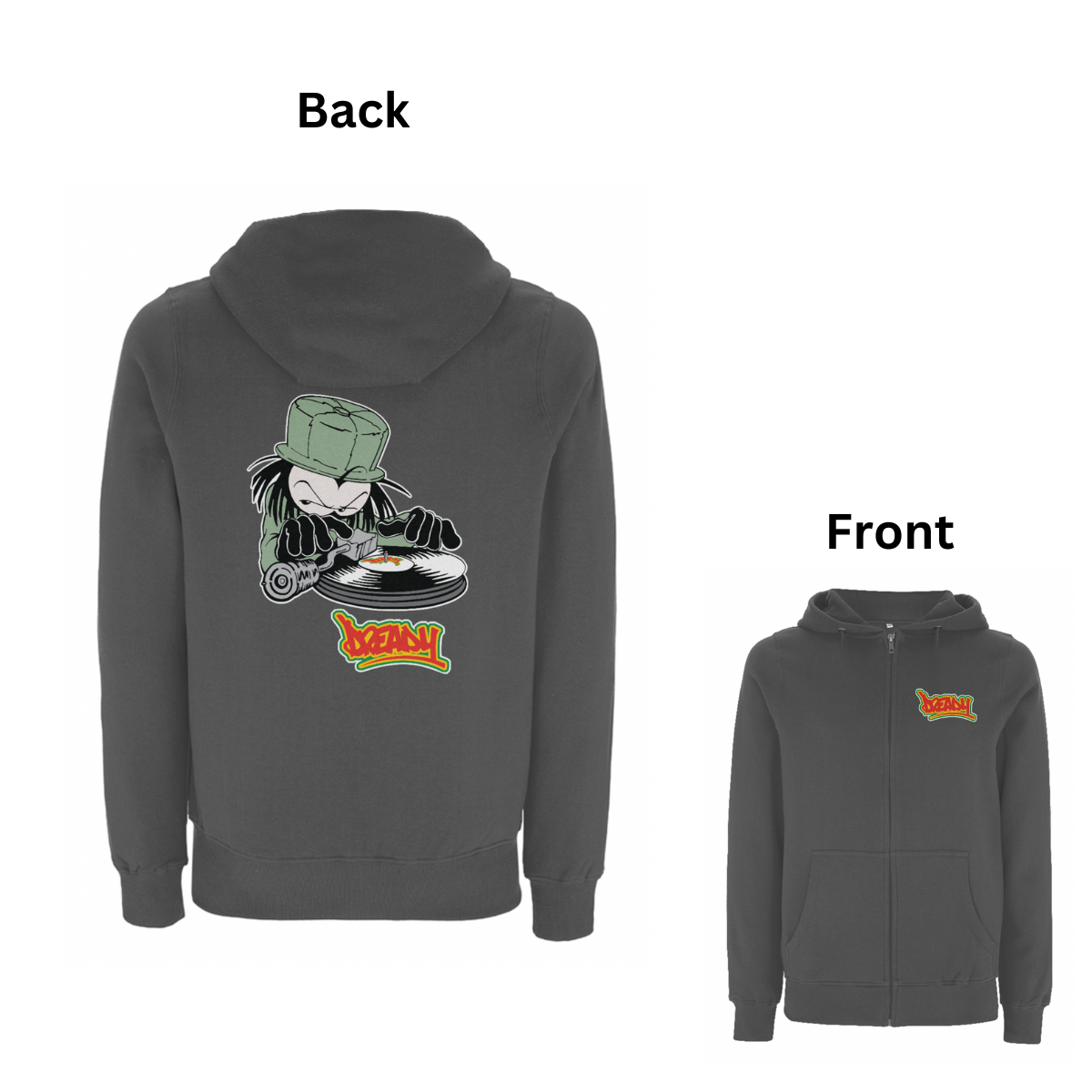 DJ DREADY Front and Back Print Hoodie