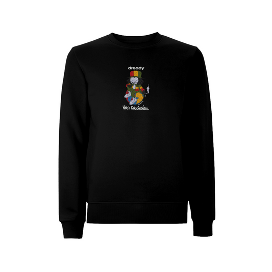 DREADY WORLD CONSCIOUSNESS Front Print Sweatshirt